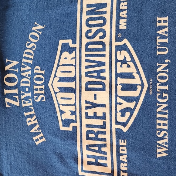 Harley-Davidson Blue Graphic Long Sleeve - Picture 7 of 7